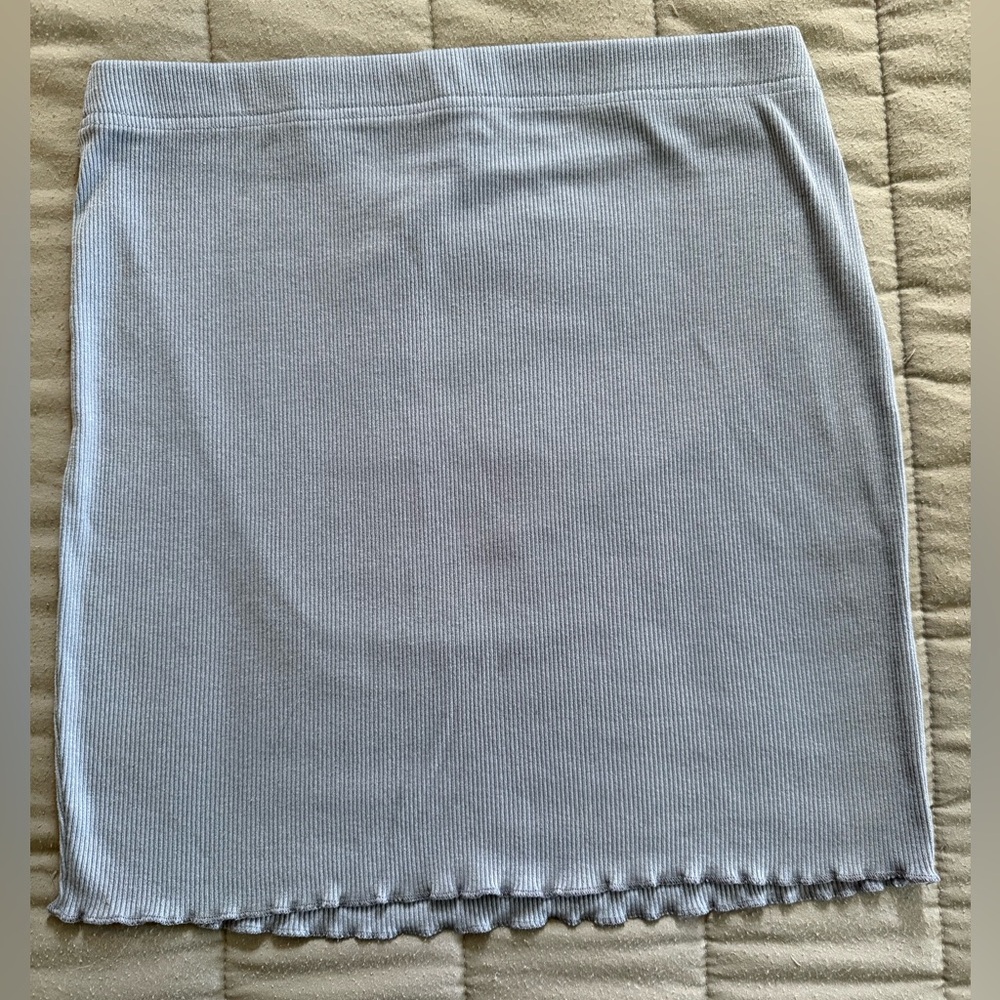 Elegant Grey Blue Women's Skirt